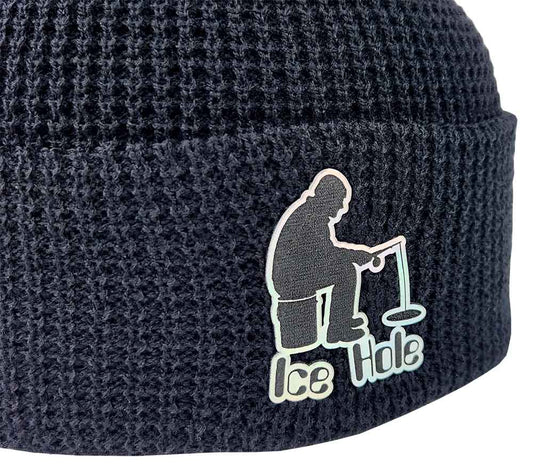 Ice Hole Halographic Patch Beanie