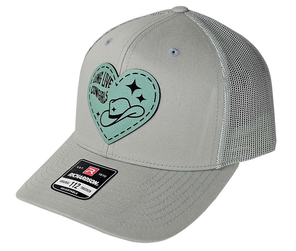 Long Live Cowgirls Teal Patch Hat