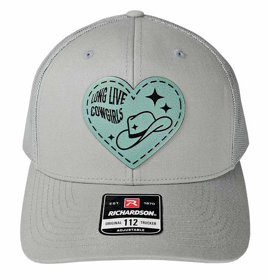 Long Live Cowgirls Teal Patch Hat