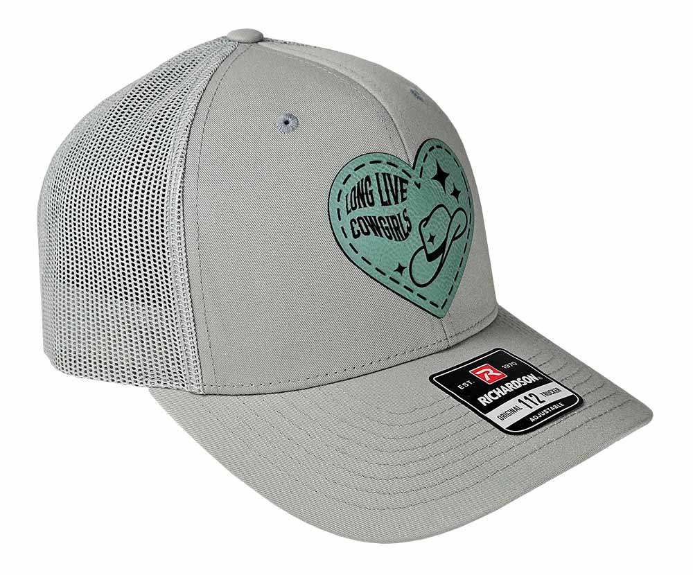 Long Live Cowgirls Teal Patch Hat