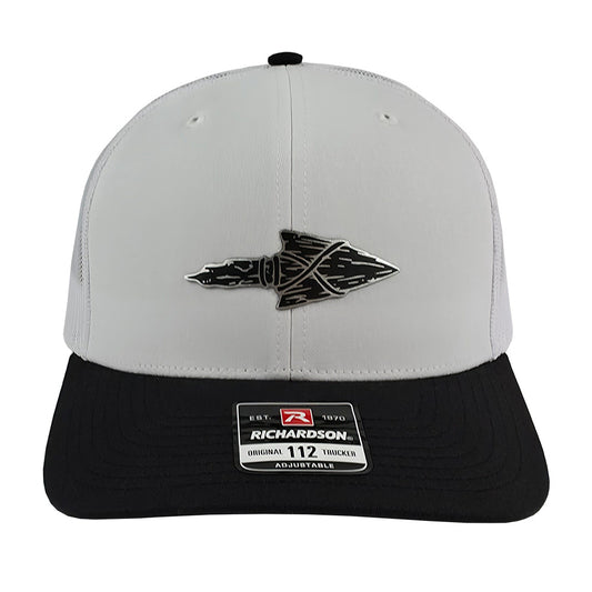 Rustic Arrowhead Silver Patch Hat
