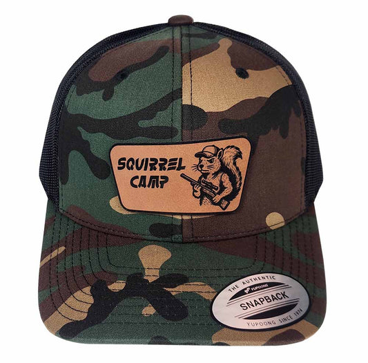 Squirrel Camp Rawhide Patch Camo Hat