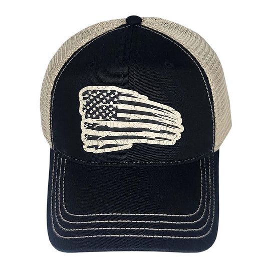 Vintage Flag Tan Topo Hat