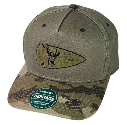 Arrowhead Buck Topo Patch Camo Hat