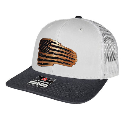 Vintage Metallic Flag Hat
