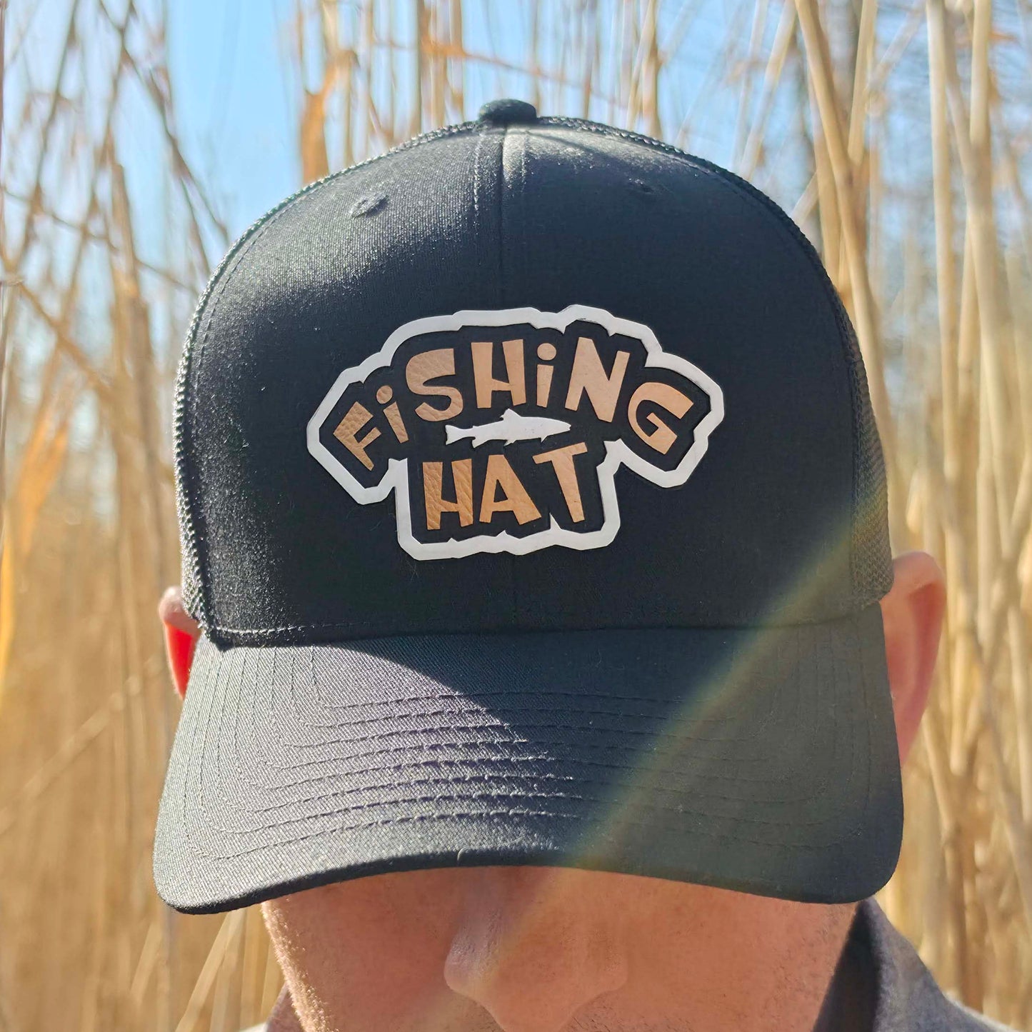 Trout Fishing Layered Patch Hat