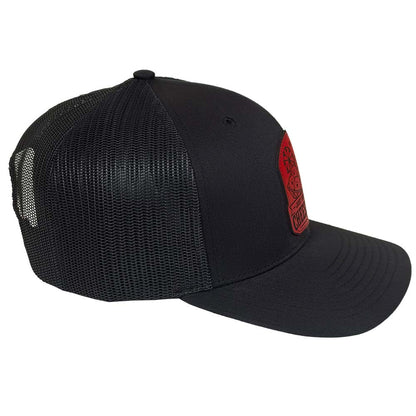 Just Here for the Cheese Curds Red Patch Hat