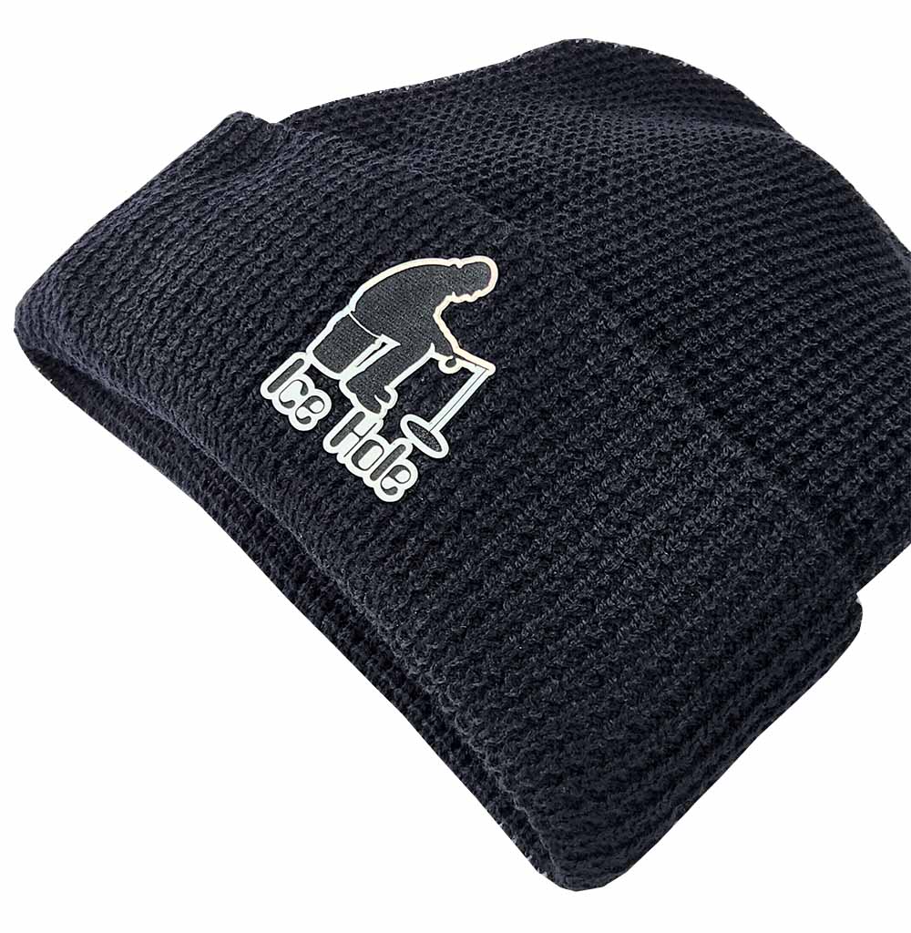 Ice Hole Halographic Patch Beanie