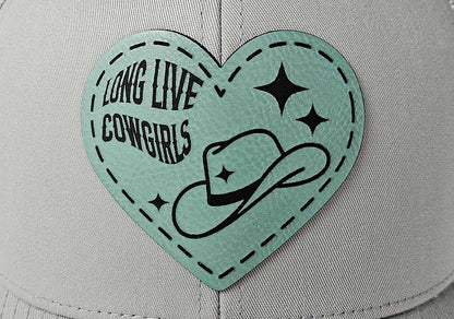 Long Live Cowgirls Teal Patch Hat