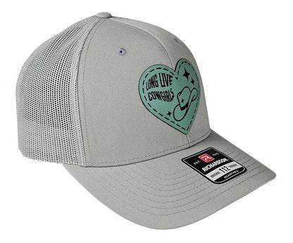Long Live Cowgirls Teal Patch Hat
