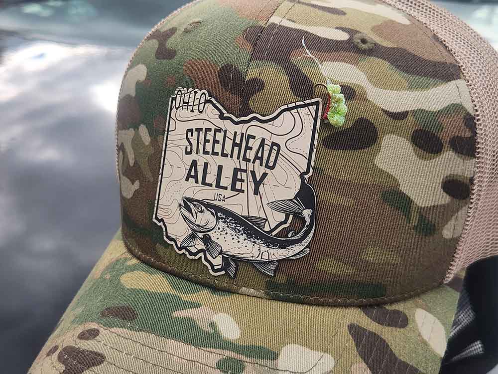 Ohio Steelhead Alley Tan Topo Patch MultiCam Hat