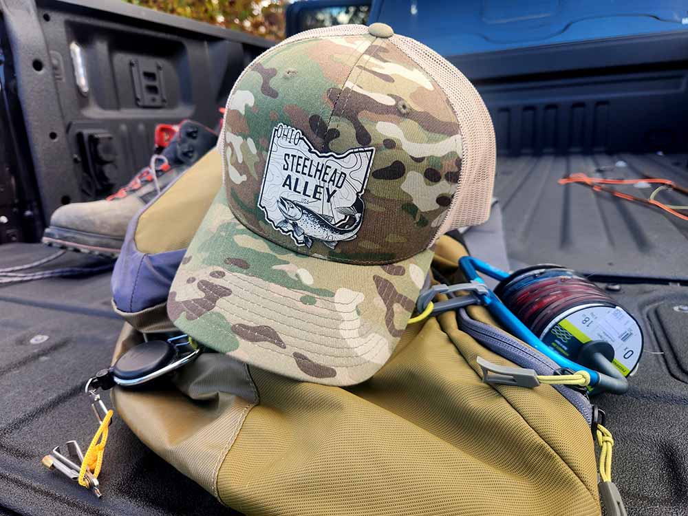 Ohio Steelhead Alley Tan Topo Patch MultiCam Hat