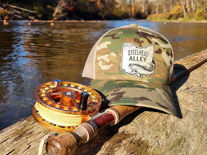 Ohio Steelhead Alley Tan Topo Patch MultiCam Hat