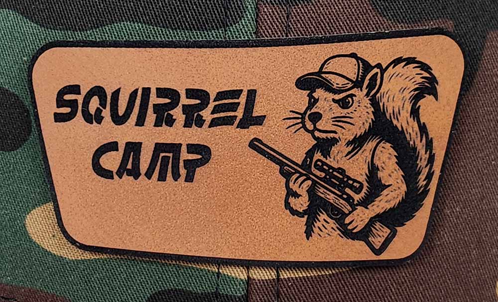 Squirrel Camp Rawhide Patch Camo Hat