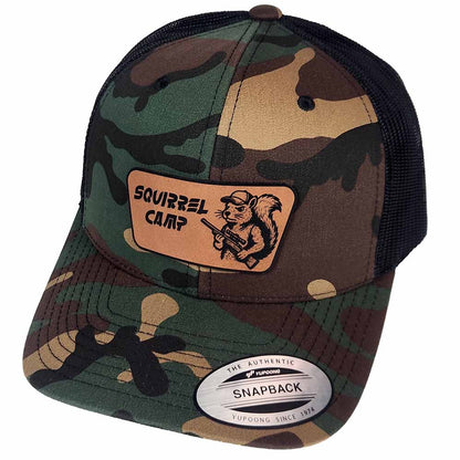Squirrel Camp Rawhide Patch Camo Hat