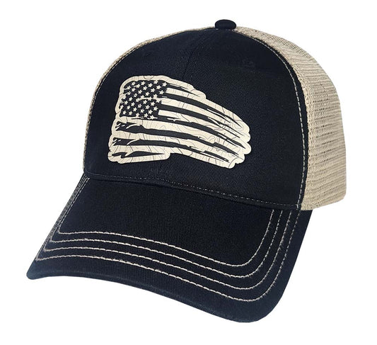 Vintage Flag Tan Topo Hat
