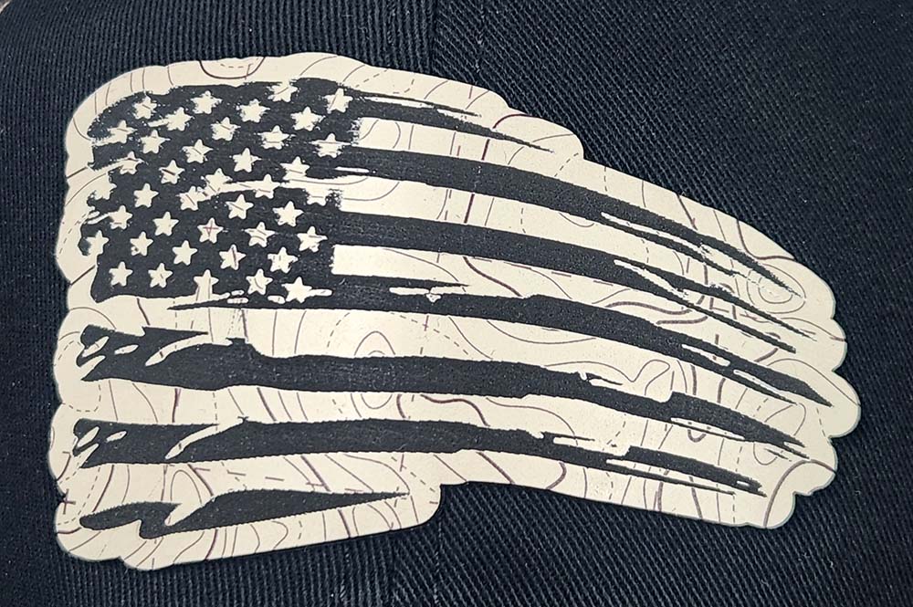 Vintage Flag Tan Topo Hat